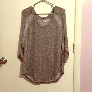 Gray, Long Sleeved Top